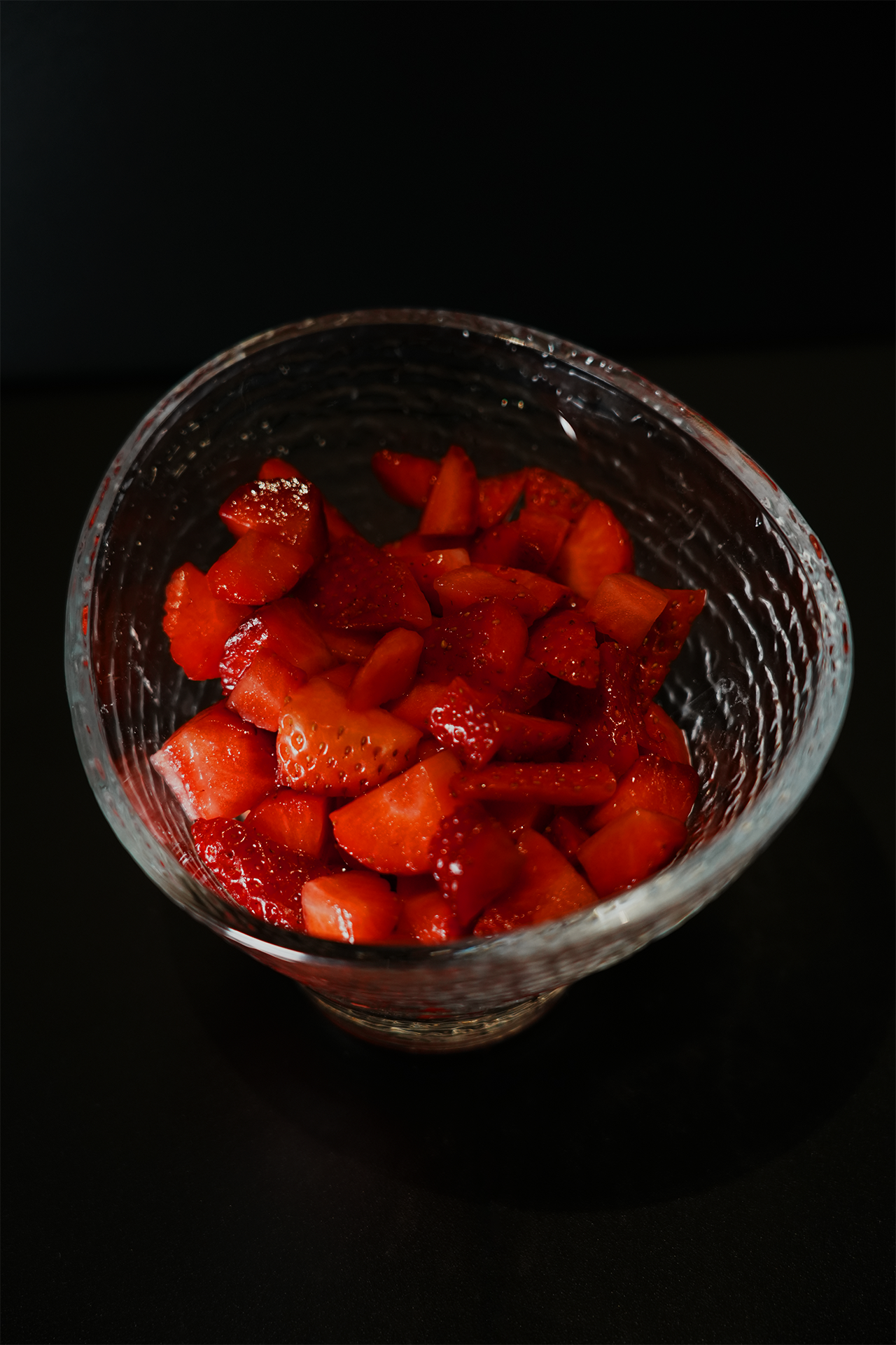 Erdbeeren als Waffeltopping